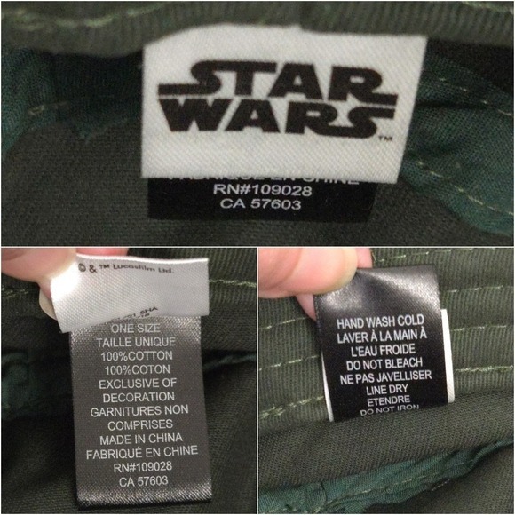 NWOT Star Wars‎ Baby Yoda Olive Green Madalorian Grogu Floppy Bucket Hat- Adult - Picture 6 of 6